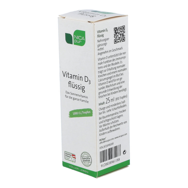 Nicapur Vitamin D3 flüssig 25 ml