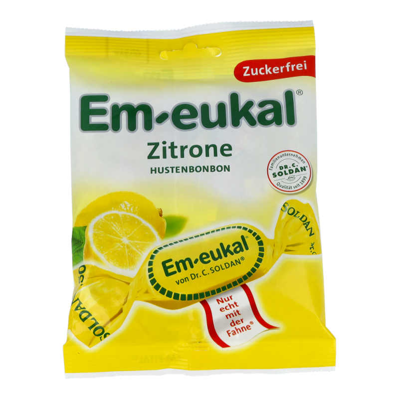 Dr. Soldan Bonbons ohne Zucker Eukalyptus 75 g Zitrone
