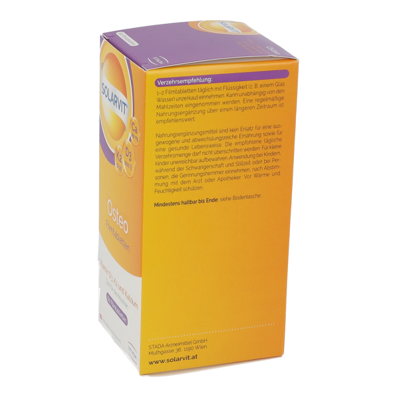 Solarvit OSTEO D3 K2 Ca Filmtabletten 60 Stk.