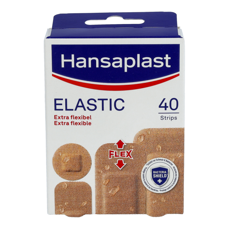 Hansaplast Elastic Strips 4 Größen 40 Stk.