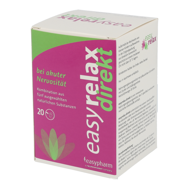 Easypharm EASYRELAX DIREKT Sticks bei akuter Nervosität - 20 Stk - 20 Stück