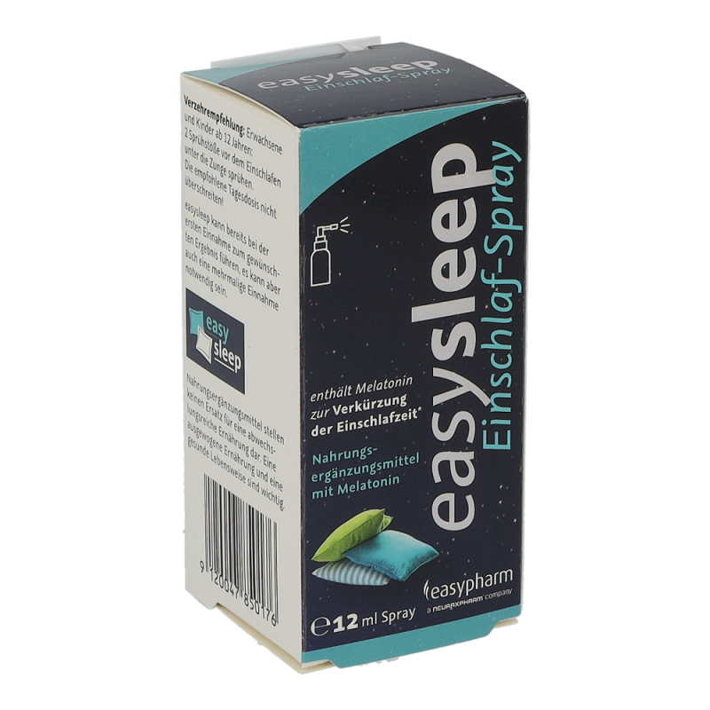 Easysleep EINSCHLAF SPRAY verkürzt durch Melatonin die Einschlafzeit – 12ml
