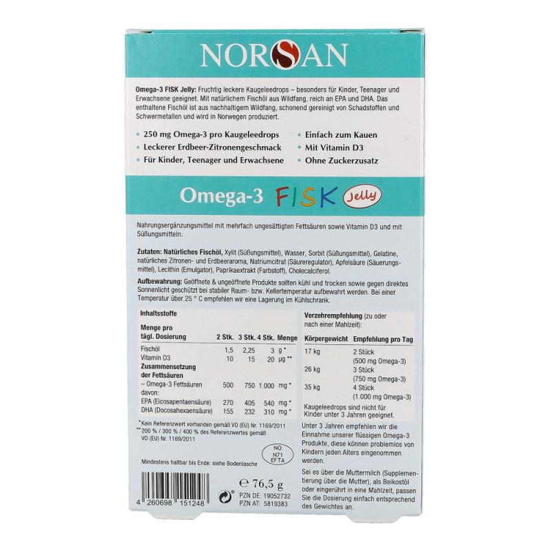 Norsan Omega-3 FISK Jelly