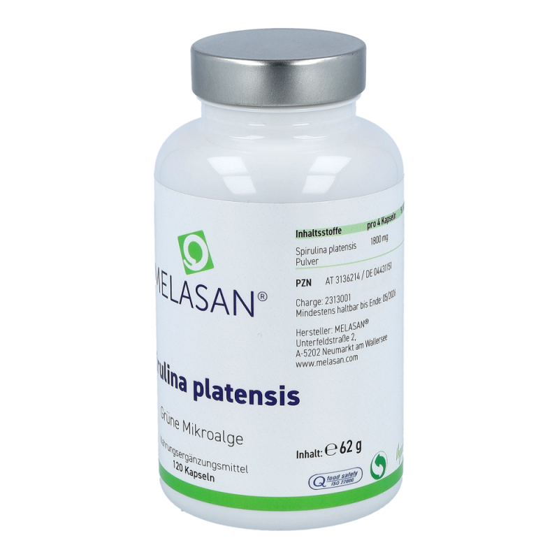 Melasan Spirulina Platensis 500 mg Kapseln 120 Stk.
