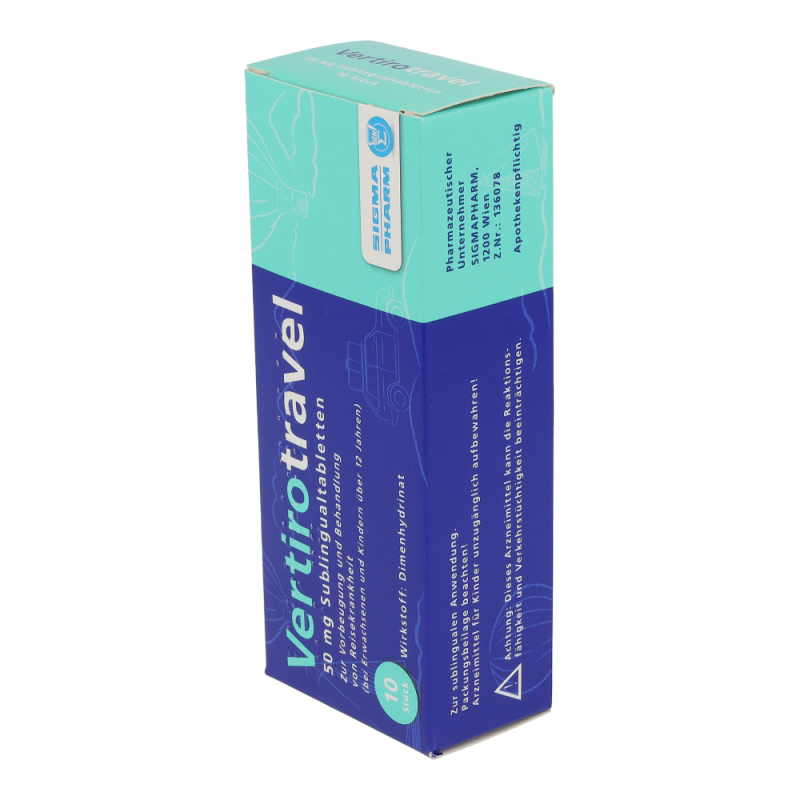 Vertirotravel 50 mg Sublingualtabletten 10 Stk.