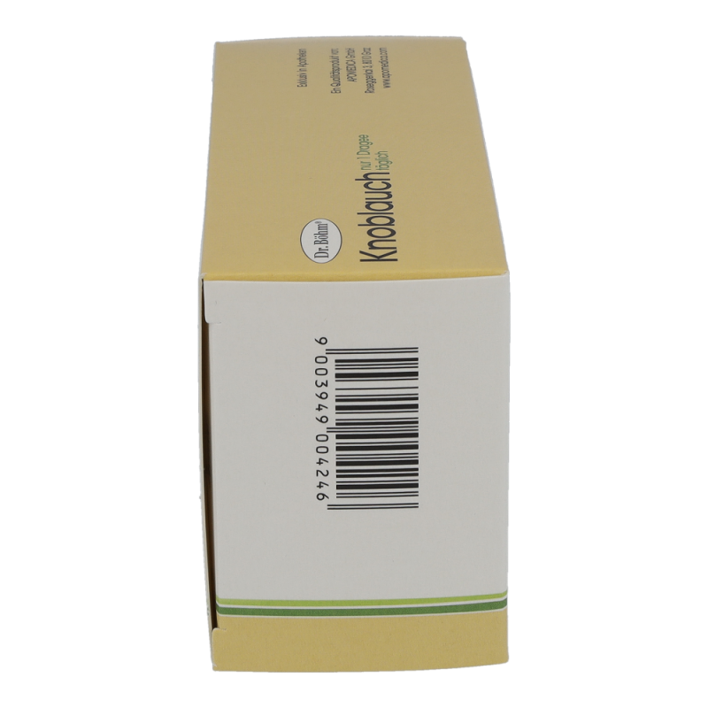 Dr. Böhm Knoblauch nur 1 Dragee täglich