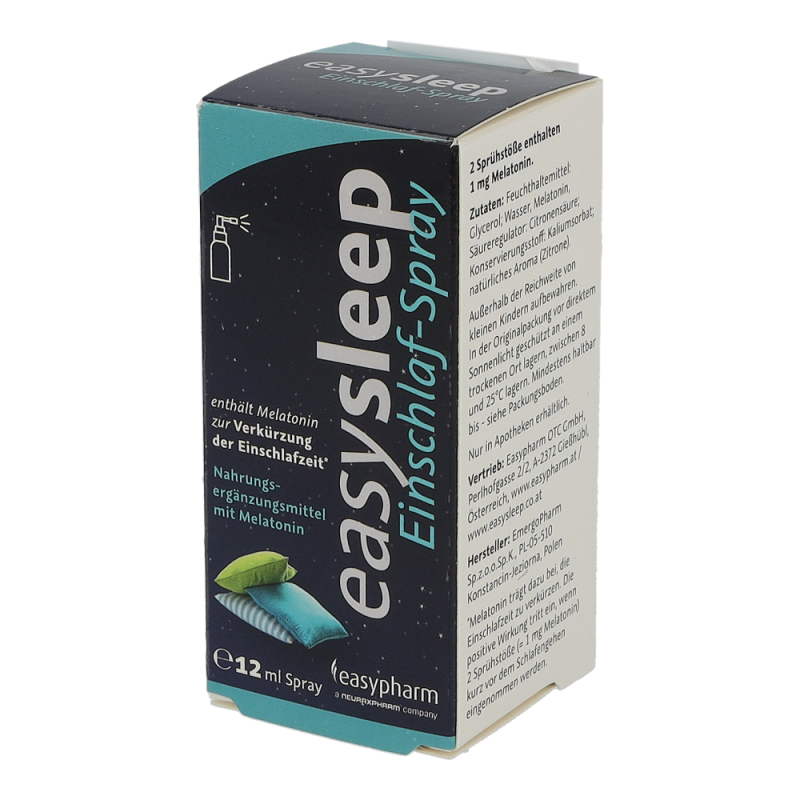 Easysleep EINSCHLAF SPRAY verkürzt durch Melatonin die Einschlafzeit – 12ml