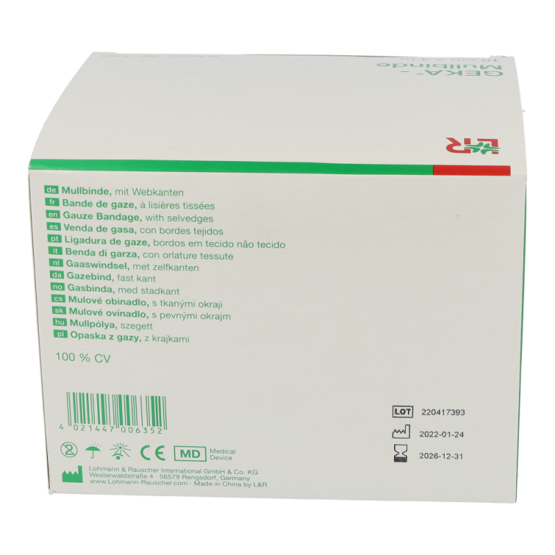 Mullbinde Geka 4 m x 10 cm 20F EP 20 Stk.