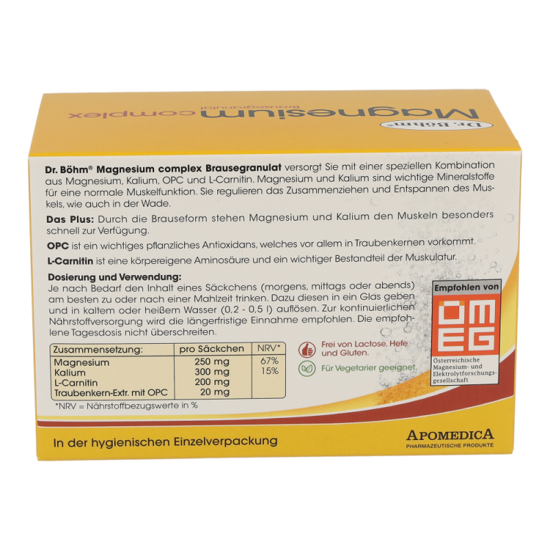Dr. Böhm Magnesium complex Brausegranulat 28 Stk.