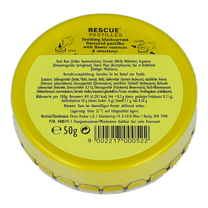 Bachblüte Rescue Pastillen Klosterfrau Johannisbeere 50 g