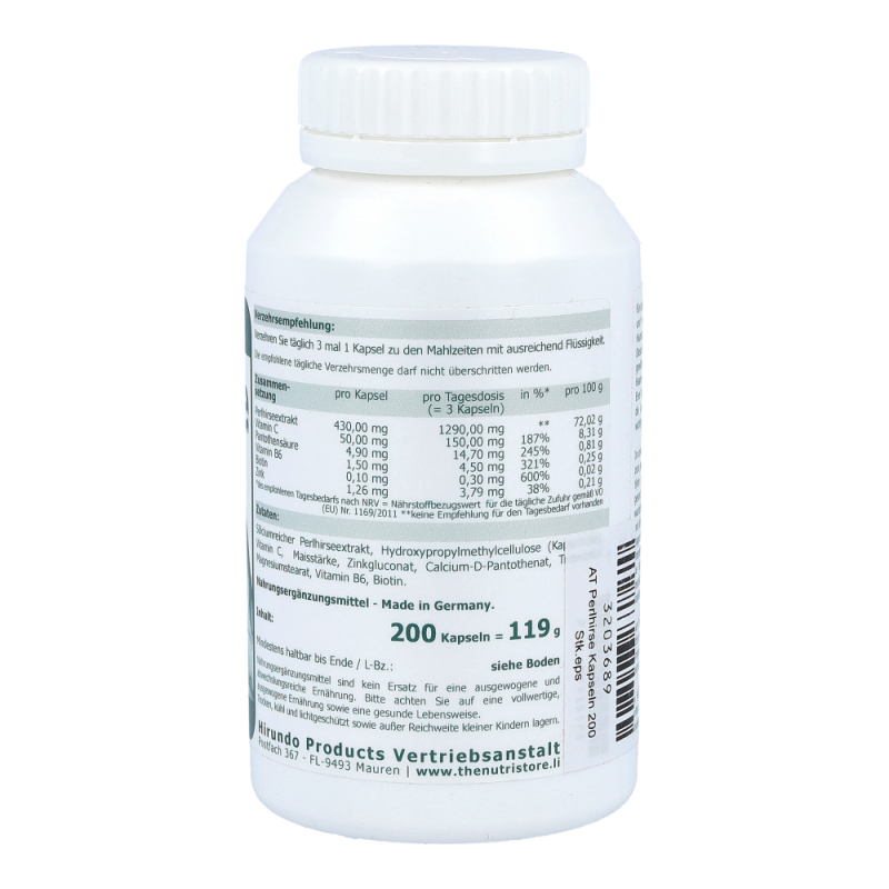 The Nutri Store Perlhirse Kapseln 200 Stk.