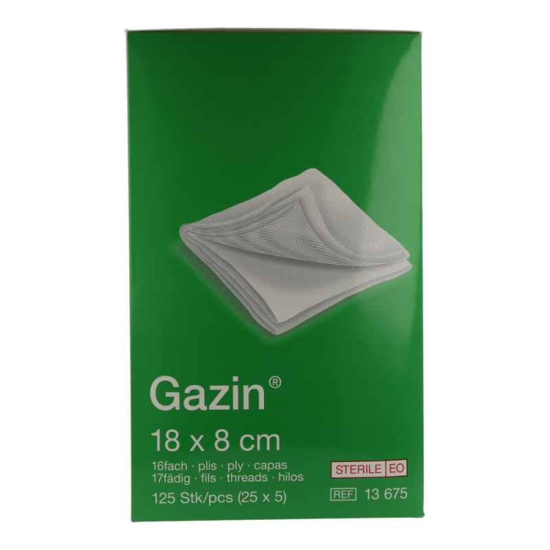 Mullkompresse Gazin steril 16-fach 18 25 x 5 125 Stk.