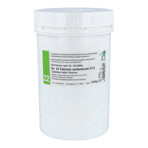 Adler Pharma Schüßler Nr. 22 Calcium Carbonicum 1 kg D 12