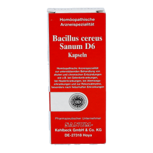 Sanum Kehlbeck Bacillus Cereus D6 Kapseln 5 Stk.
