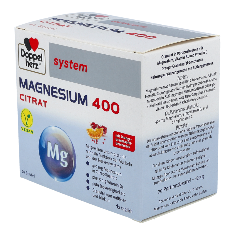 Doppelherz system Magnesium Citrat 400 20 Stk.