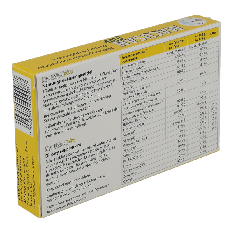 Macusan Tabletten Plus 30 Stk.