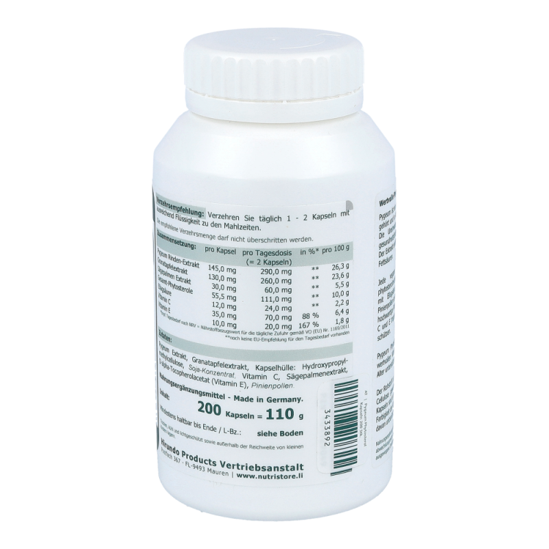 The Nutri Store Pygeum Phytosterol Kapseln 200 Stk.
