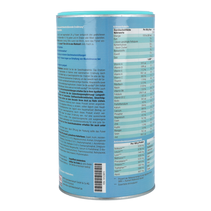 Apoday Slim 450 g Vanilla