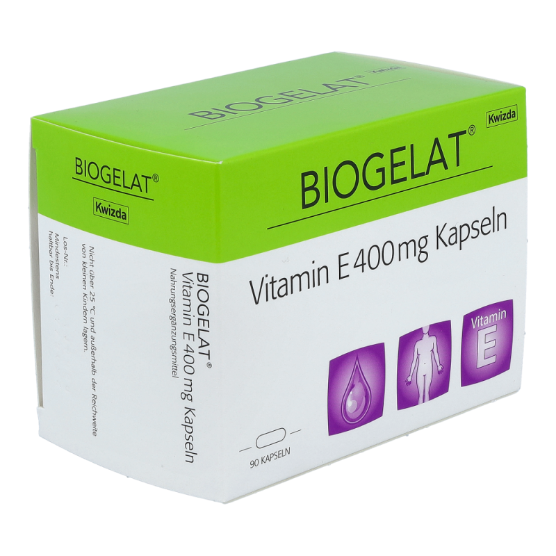 Biogelat Vitamin E 400 mg Kapseln 90 Stk.