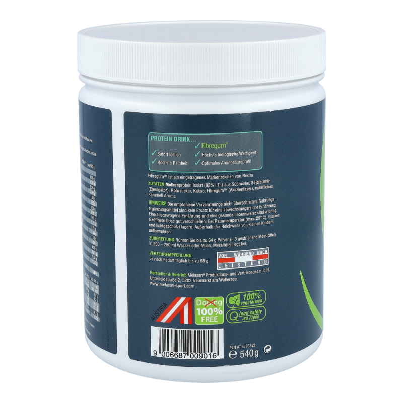Melasan Sport Protein Drink Schoko-Karamell 540 g