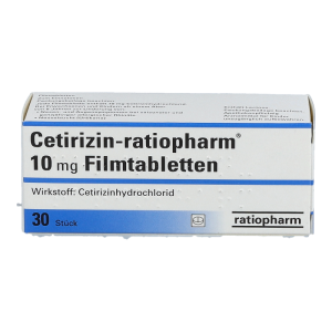Ratiopharm Cetirizin 10 mg Filmtabletten 30 Stk.