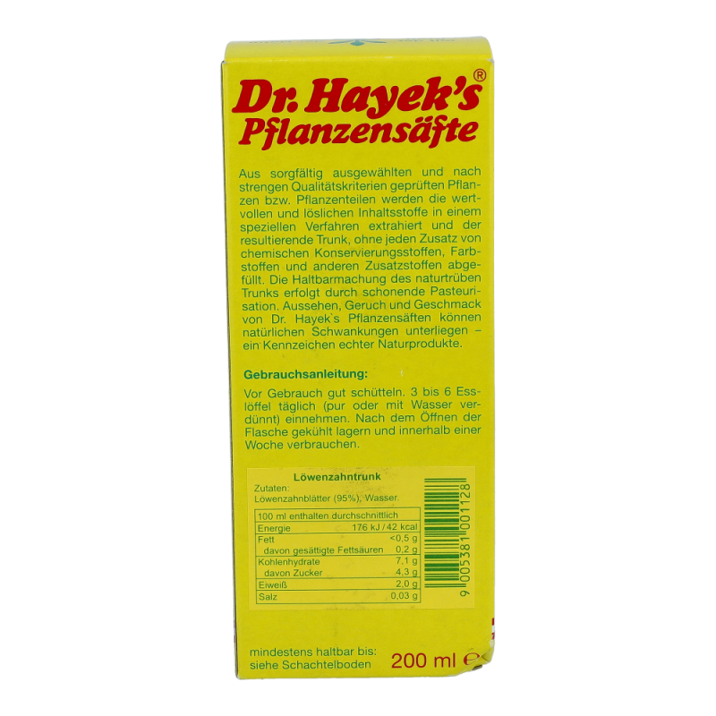 Dr. Hayeks Löwenzahn Saft