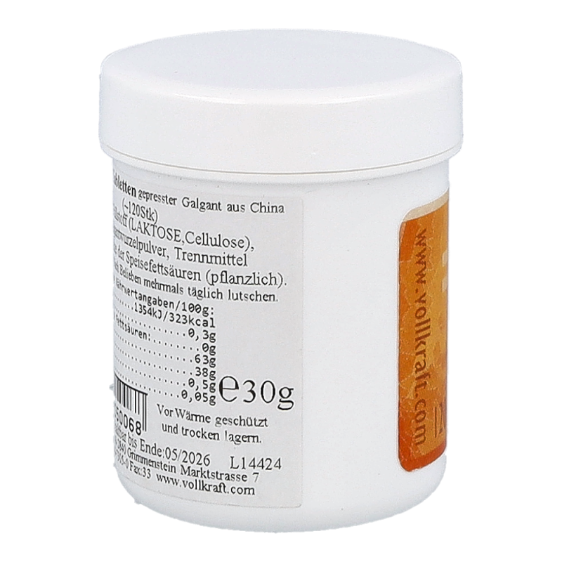 Vollkraft Galgant Tabletten 30 g
