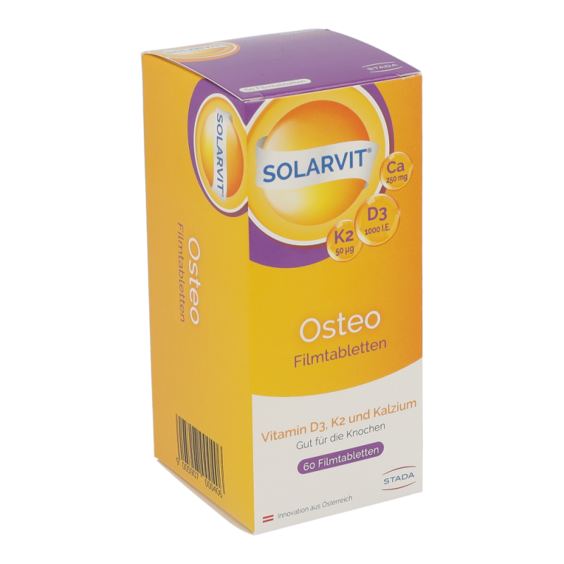 Solarvit OSTEO D3 K2 Ca Filmtabletten 60 Stk.
