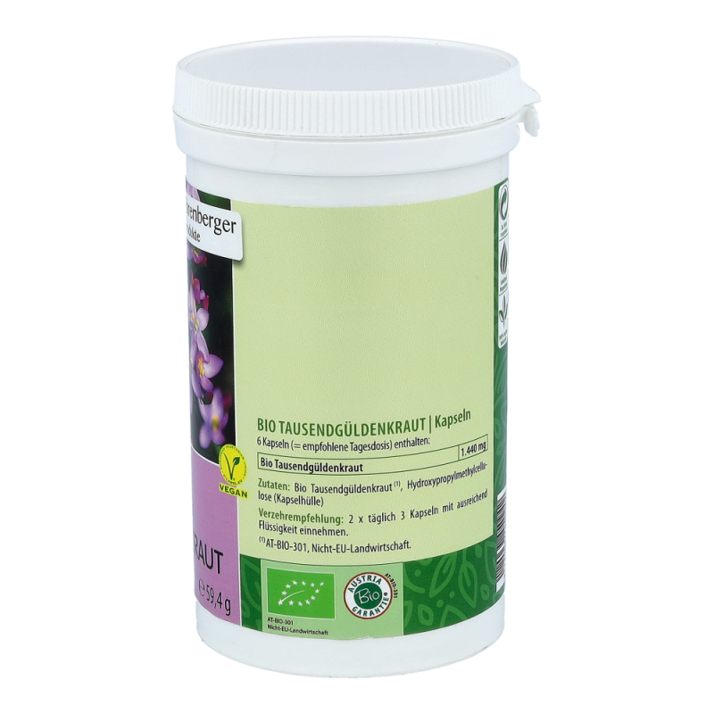 Dr. Ehrenberger Tausendgüldenkraut Kapseln BIO 180 Stk.