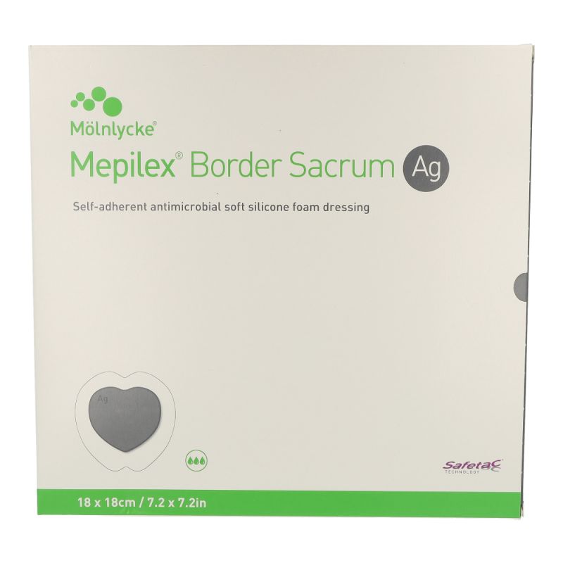 Mölnlycke Mepilex Border Sacrum AG Verband 5 Stk. 18 x 18 cm
