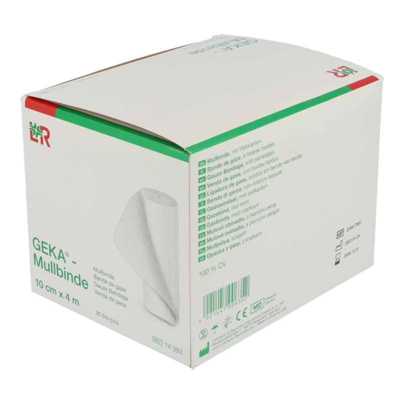 Mullbinde Geka 4 m x 10 cm 20F EP 20 Stk.