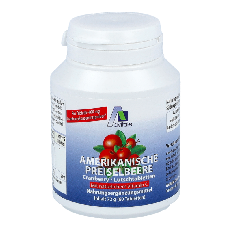 Avitale Preiselbeere Amerikanisch Lutschtabletten 60 Stk.