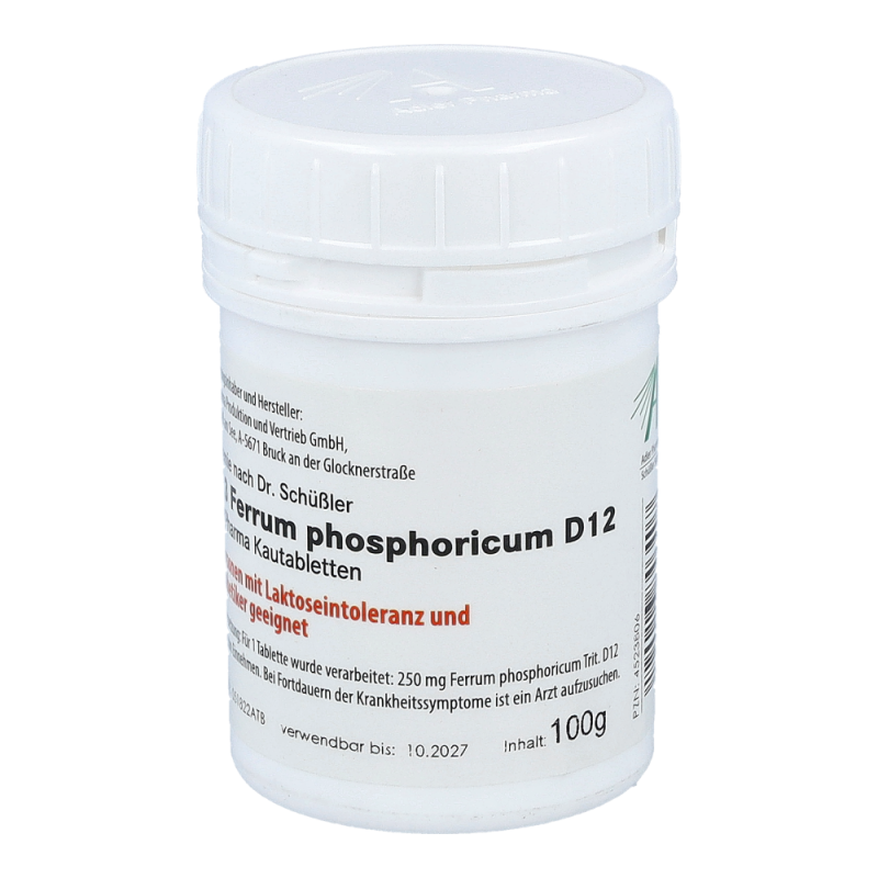 Schüßler Nr. 3 Ferrum phosphoricum D12 Kautabletten 100 g