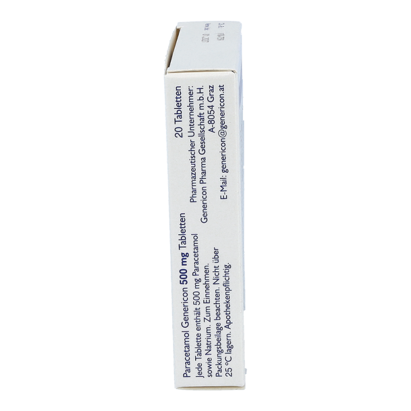 Paracetamol Genericon 500 mg Tabletten 20 Stk.