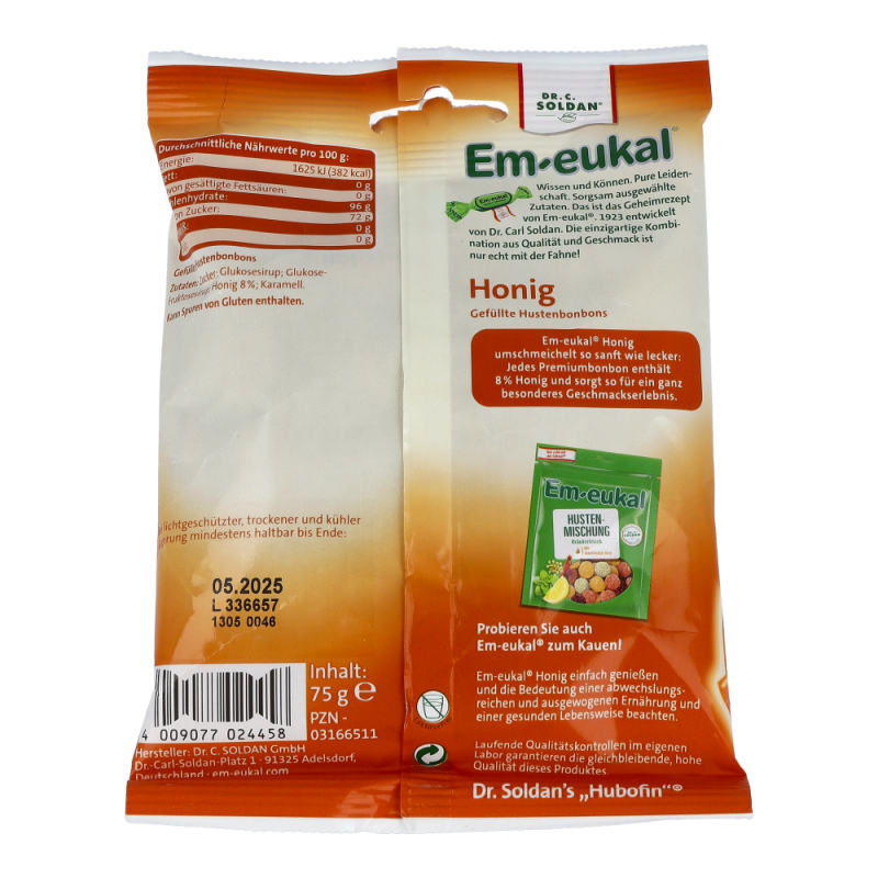Dr. Soldan Em-Eukal Bonbons 75 g Honig