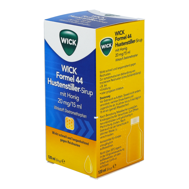 WICK Formel 44 Hustenstiller-Sirup mit Honig 20 mg/15 ml 120 ml