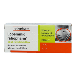 Ratiopharm Loperamid akut-Filmtabletten 20 Stk.