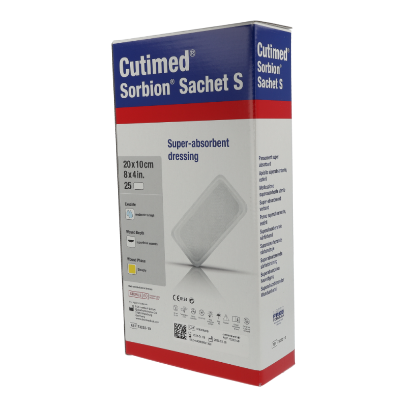 Cutimed Sorbion Sachet S Wundauflage 25 Stk. 20 x 10 cm