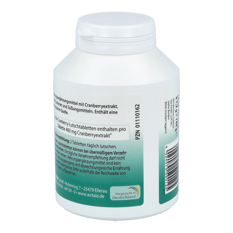 Avitale Cranberry Lutschtabletten + Vitamin C 120 Stk.