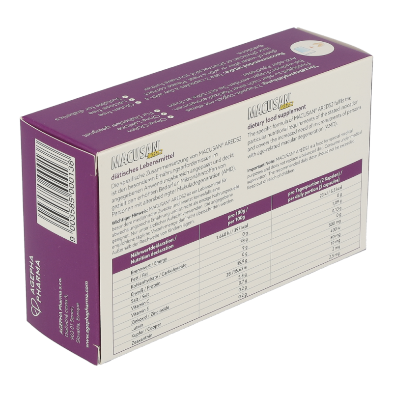 Macusan Tabletten Areds 2 60 Stk.