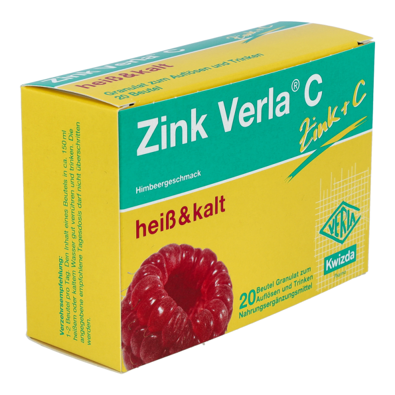 Verla Zink C Granulat Himbeer 20 Stk.