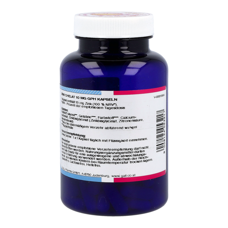 Gall Pharma Zink Chelat 10 mg Kapseln 120 Stk.
