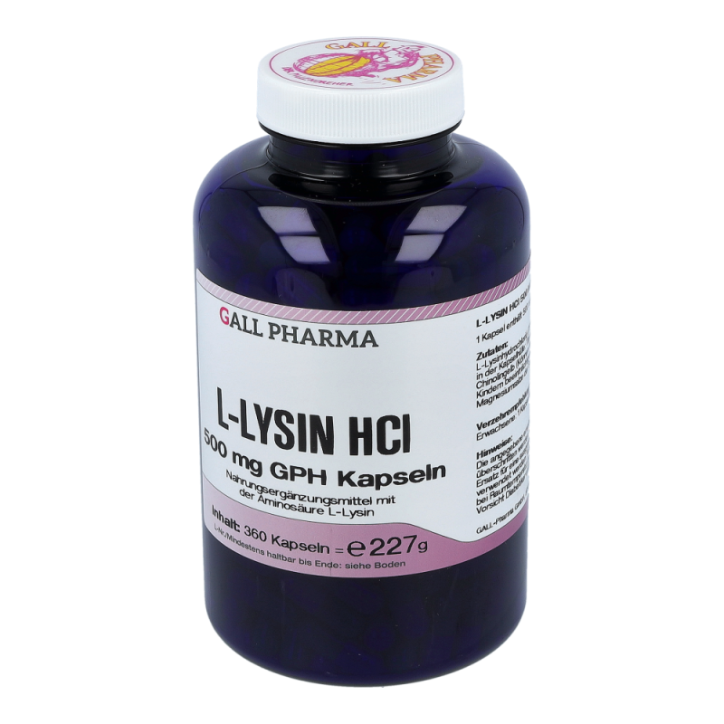 Gall Pharma L-Lysin 500 mg Kapseln 360 Stk.