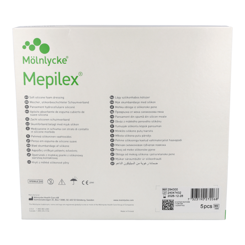 Mölnlycke Mepilex Wundverband 5 Stk. 15 x 15 cm