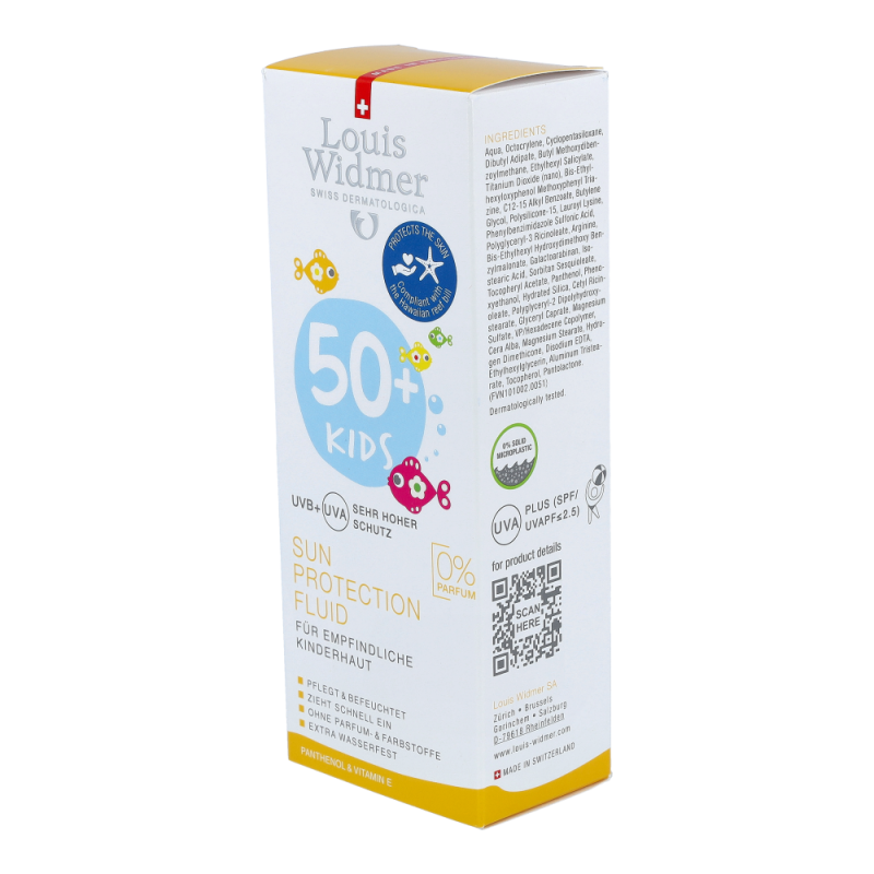 Widmer Sonnenfluid Kids F50 unparfümiert