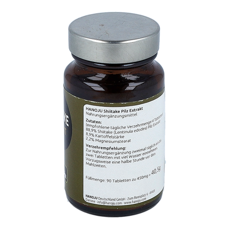 Shiitake Extrakt Tabletten Hanoju