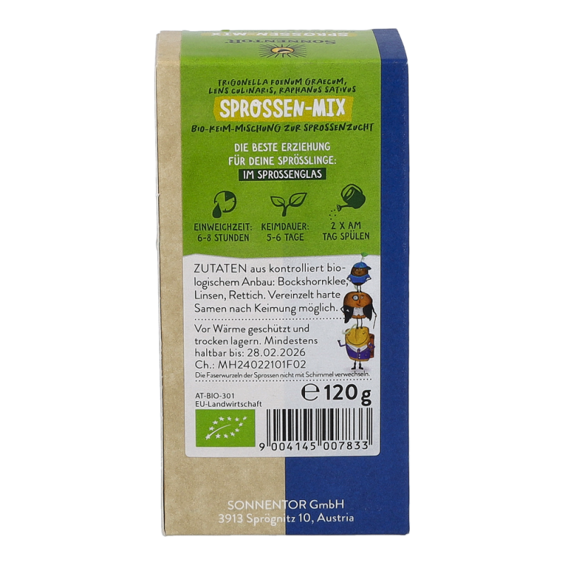 Sonnentor Sprossen-Mix bio Keimsaat 120 g