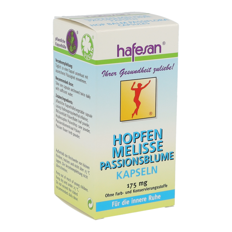 Hafesan HOPFEN MELISSE PASSIONSBLUMEN KAPSELN