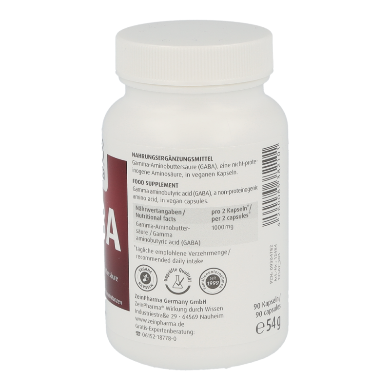 ZeinPharma GABA 500mg Kapseln reizhemmender Botenstoff