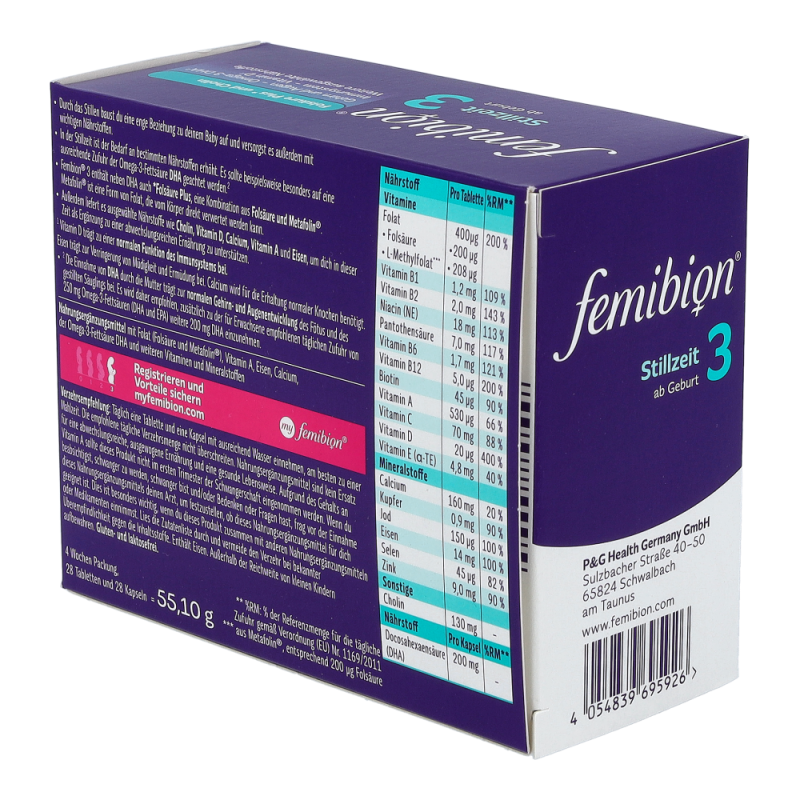 Femibion 3 Stillzeit Tabletten + Kapseln 56 Stk.